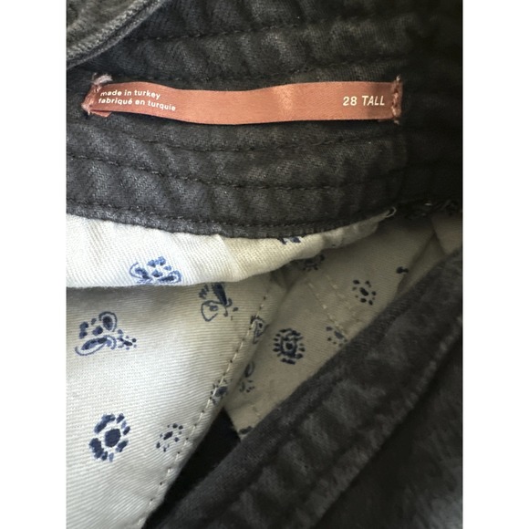 Pilcro x Anthropologie Puddle Jumpsuit Wide Leg Faded Black Raw Hem 28 Tall - Picture 9 of 16